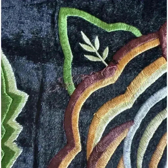 Women’s Free People Embroidered Native Rose Floral Black Lace Top Size XS - Picture 5 of 8